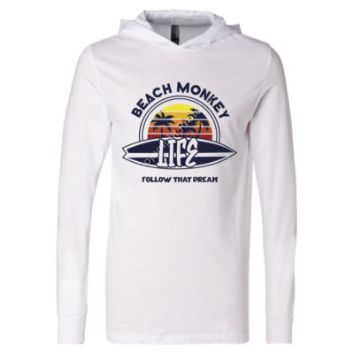 Ambergris Cay Follow that Dream Graphic Tri Blend Long Sleeve Tee Hoodie Thumbnail