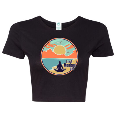 Pelican Women Crew Women Crop Beach Life Style Graphic Tee   Thumbnail