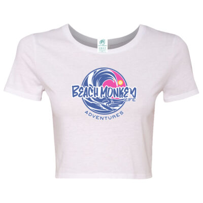 Salt Cay Women Crew Women Crop Beach Life Style Graphic Tee   Thumbnail