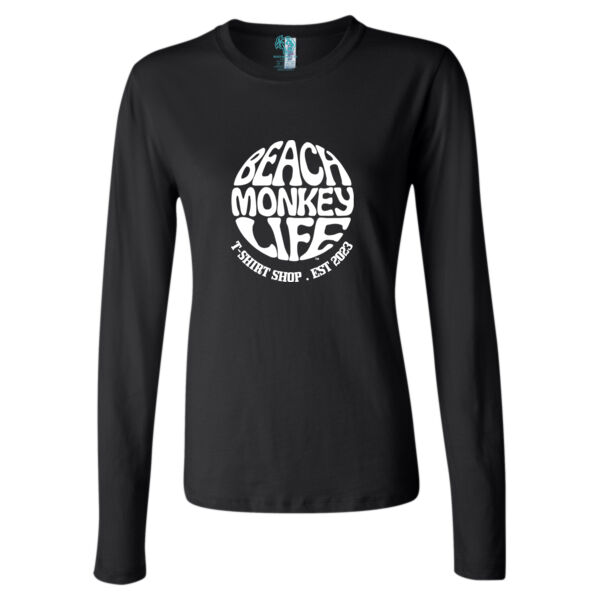 Bajari Women Long Sleeve Crew Graphic Tee Thumbnail