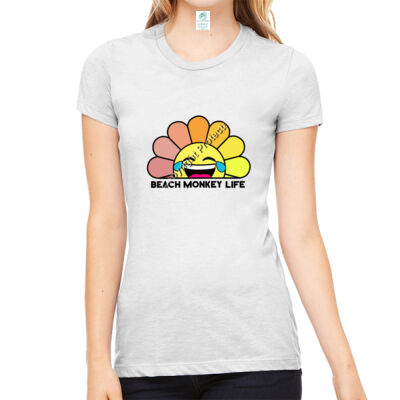 Beach Monkey Life Grace Sun Women Triblend Crew Beach Life Style Graphic Tee  Thumbnail