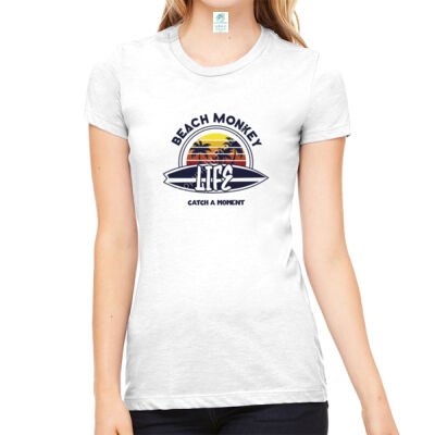 Ambergris Cay Women Triblend Crew Catch a Moment Graphic Tee  Thumbnail
