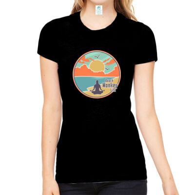 Pelican Triblend Crew Women Beach Zen Graphic Tee  Thumbnail