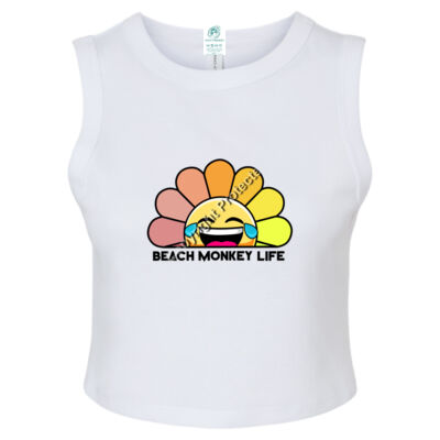 Grace Sun Women Crew Women Crop Beach Life Style Graphic Tee   Thumbnail