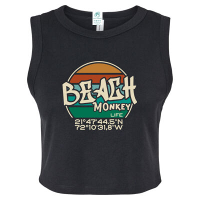 Horsestable Women Crew Women Crop Beach Life Style Graphic Tee   Thumbnail