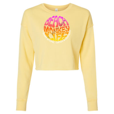 Maho Retro 25 Women Crop Graphic Long Sleeve  Thumbnail