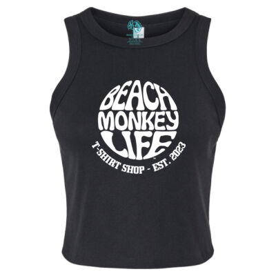 Bajari Women Micro Rib Racer Back Graphic Tank Thumbnail