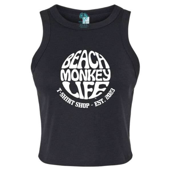 Bajari Women Micro Rib Racer Back Graphic Tank Thumbnail
