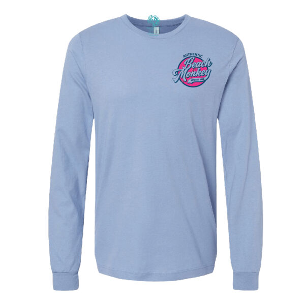 Beach Monkey Life Sapodilla26 Triblend Crew Graphic Cotton Crew Long Sleeve   Thumbnail