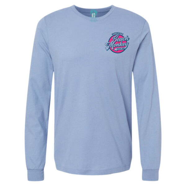 Beach Monkey Life Sapodilla26 Triblend Crew Graphic Cotton Crew Long Sleeve   Thumbnail