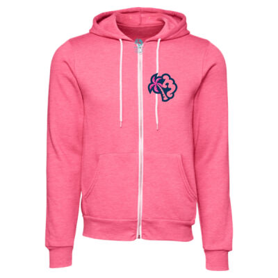 Long Bay 26 Graphic Full Zipped Hoodie   Thumbnail