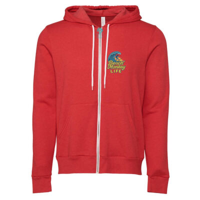 Catch a Wave Graphic Full Zipped Hoodie  Thumbnail