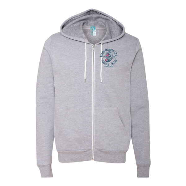 Grace Bay Turks & Caicos MG26P Graphic Full Zipped Hoodie  Thumbnail