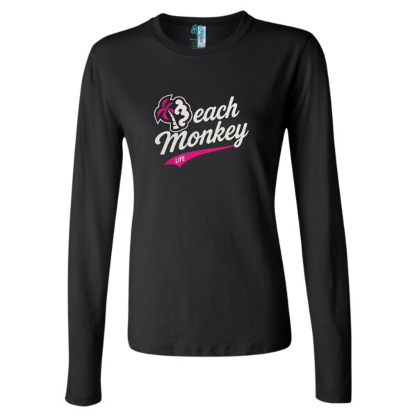 Beach Monkey Life Long Bay26N Crew Graphic Long Sleeve Tee Thumbnail