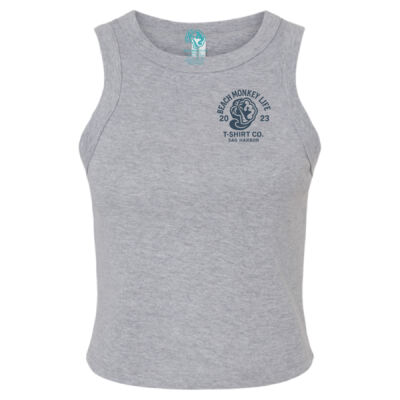 Sag Harbor MG26N Crew Graphic Micro Rib Racer Tank Thumbnail