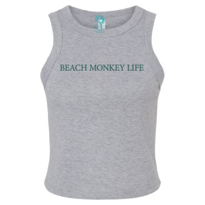 Main Beach Crew Graphic Micro Rib Racer Tank Thumbnail