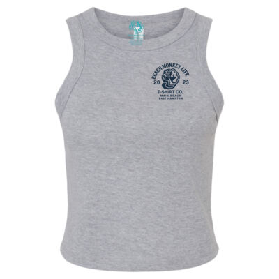 Main Beach East Hampton MG26N Crew Graphic Micro Rib Racer Tank Thumbnail