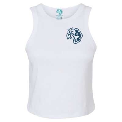 Grace Bay Crew Graphic Micro Rib Racer Tank Thumbnail