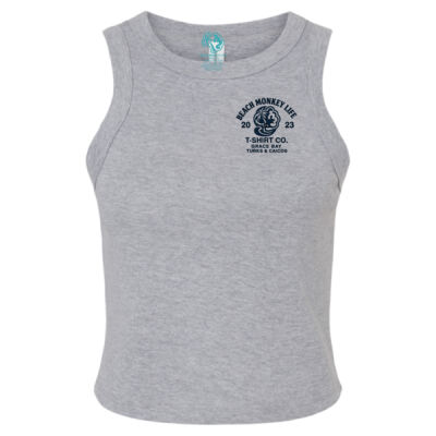 Grace Bay Turks & Caicos MG26N Crew Graphic Micro Rib Racer Tank Thumbnail