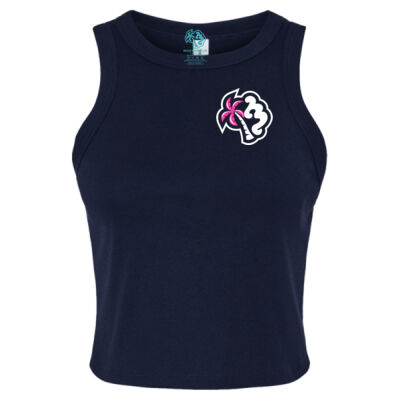 Beach Monkey Life MG24N Crew Graphic Micro Rib Racer Tank Thumbnail