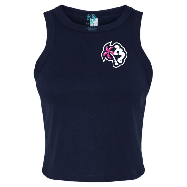 Beach Monkey Life MG24N Crew Graphic Micro Rib Racer Tank Thumbnail