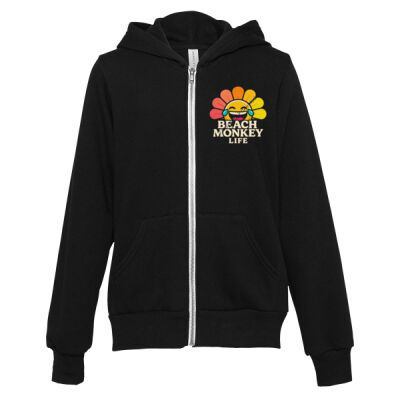 Beach Monkey Sun 26N Youth Graphic Full Zipped Hoodie   Thumbnail