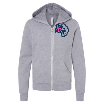 Long Bay 26 Youth Graphic Full Zipped Hoodie  Thumbnail