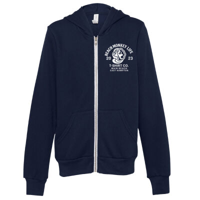 Main Beach MG26W Youth Graphic Full Zipped Hoodie  Thumbnail