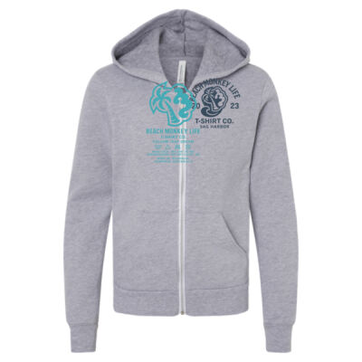 Sag Harbor MG26N Youth Graphic Full Zipped Hoodie   Thumbnail