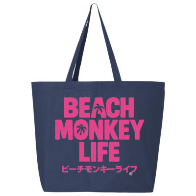 Beach Monkey Life Made in Japan 26 Canvas Tote  Thumbnail