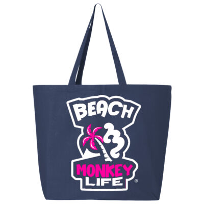 Beach Monkey Life Soak up the Sun MG26N Canvas Tote  Thumbnail
