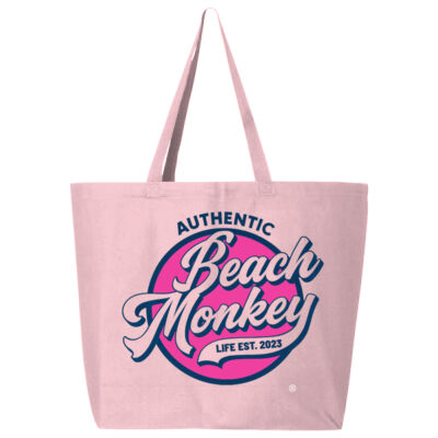 Beach Monkey Life Sapodilla26 Canvas Tote  Thumbnail