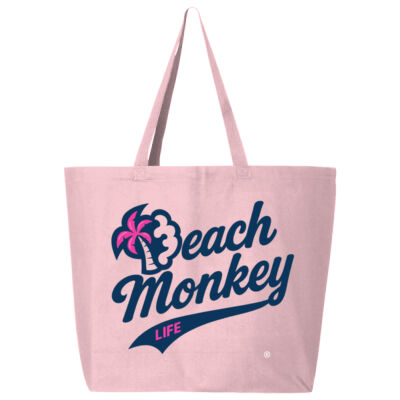 Beach Monkey Life Long Bay 26LCanvas Tote   Thumbnail