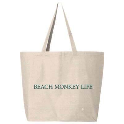 Beach Monkey Life Main Beach Canvas Tote   Thumbnail