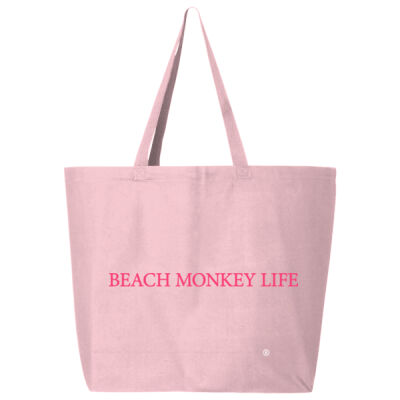 Beach Monkey Life Main Beach Morning Canvas Tote   Thumbnail