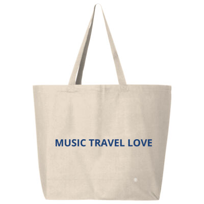 Music Travel Love We Travel The World Aguas Azules Mexico Tote Canvas Tote  Thumbnail