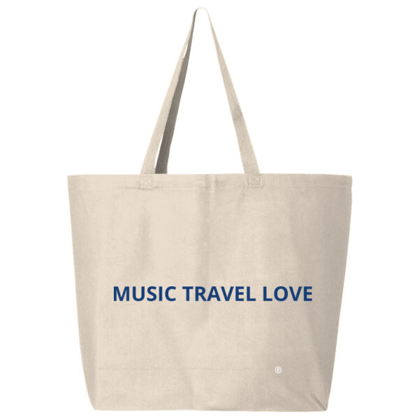 Music Travel Love We Travel The World Aguas Azules Mexico Tote Canvas Tote  Thumbnail