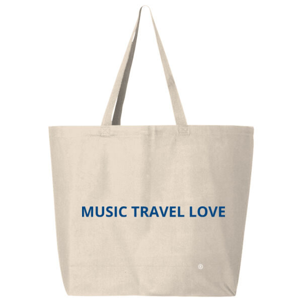 Music Travel Love We Travel The World Bab Al Shams Arena UAE Tote Canvas Tote  Thumbnail