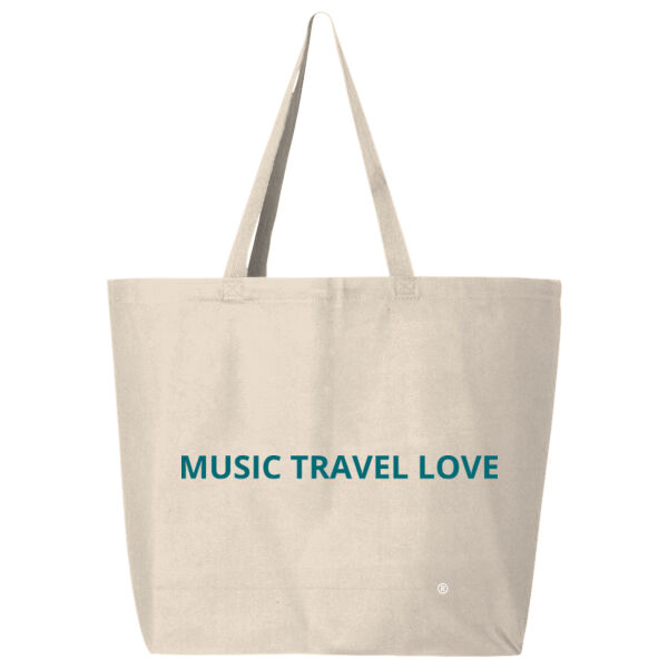 Music Travel Love We Travel The World Magdalen Islands Canada Canvas Tote  Thumbnail