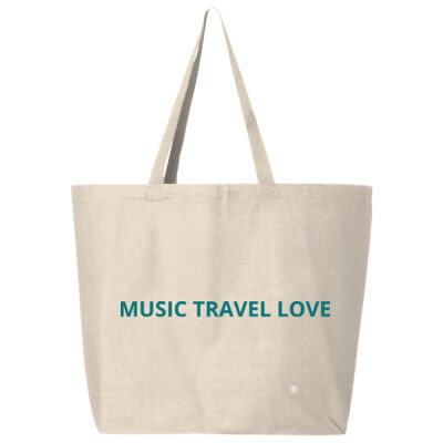 Music Travel Love We Travel The World Handara Gate Indonesia Canvas Tote  Thumbnail