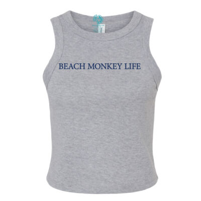 Main Beach Crew Graphic Micro Rib Racer Tank 2 Thumbnail