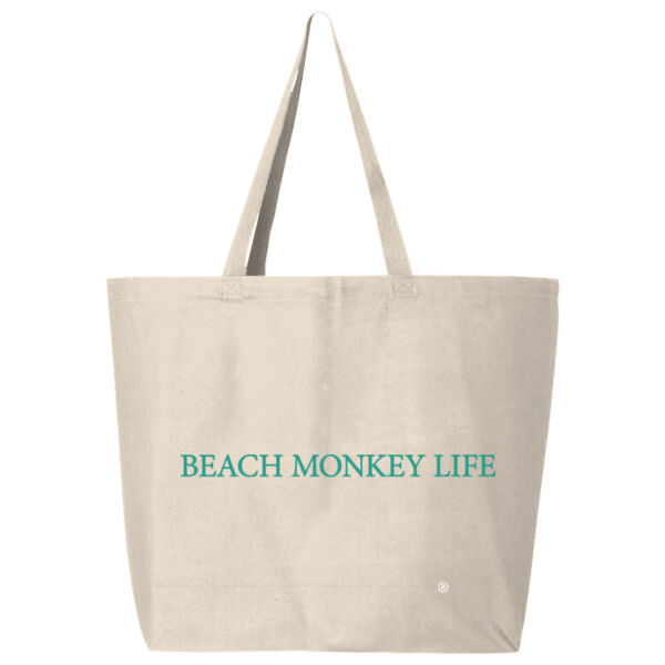 Beach Monkey Life Montauk 26N Canvas Tote   3 Thumbnail