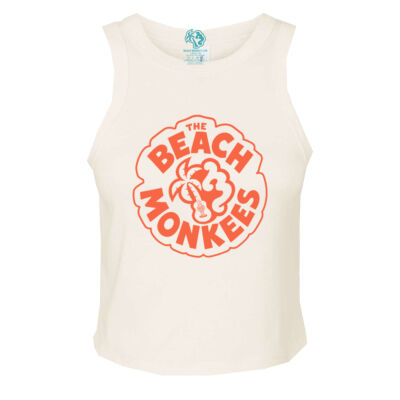 The Beach Monkees Wake Up Crew Graphic Micro Rib Racer Tank   2 2 Thumbnail