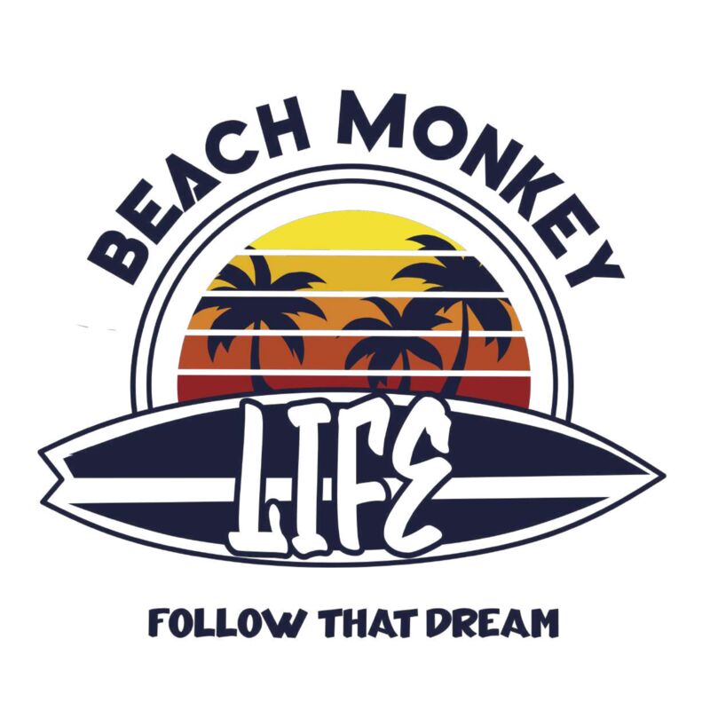 BEACH MONKEY LIFE SPRING 2024 GRAPHIC TEE FOLLOW THAT DREAM Thumbnail