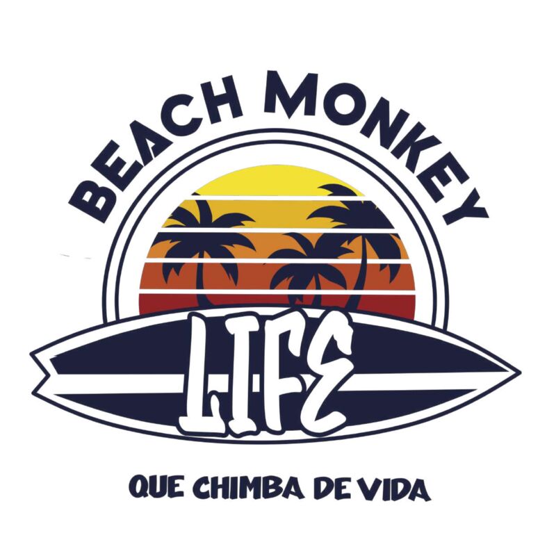 BEACH MONKEY LIFE SPRING 2024 GRAPHIC TEE QUE CHIMBA DE VIDA Thumbnail