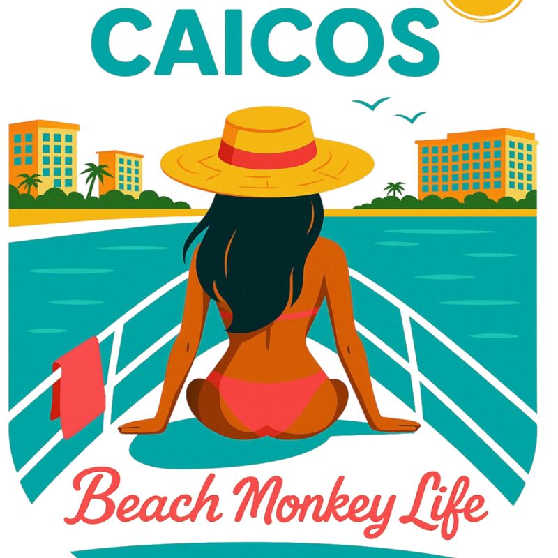 BEACH MONKEY LIFE BLUE HAVEN TURK CAICOS Thumbnail