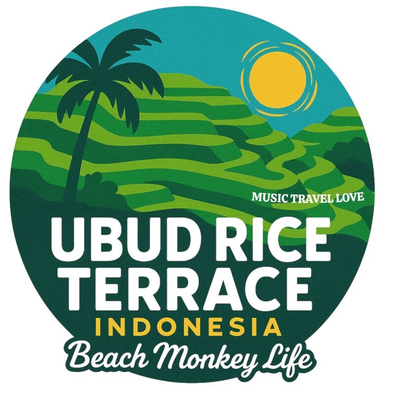 BEACH MONKEY LIFE MUSIC TRAVEL LOVE 26 UBAD RICE TERRACE INDONESIA Thumbnail