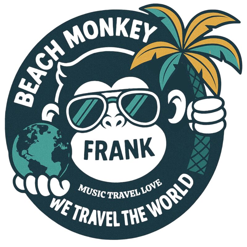 BEACH MONKEY LIFE MUSIC TRAVEL LOVE 26 KEEPING SMILING FRANK LIGHT BG Thumbnail